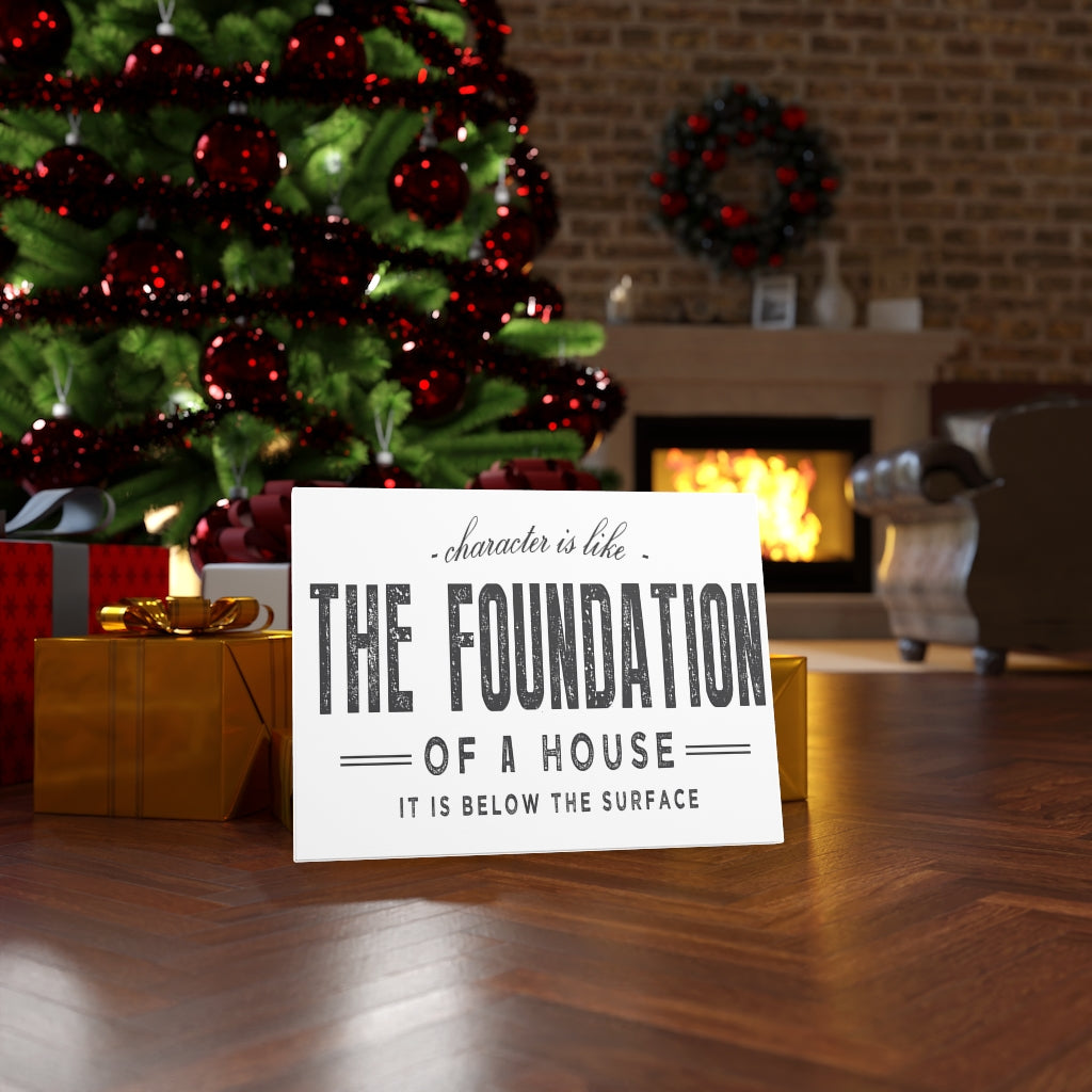 Scripture Walls Inspirational Wall Art The Foundation Of A House Wall Art Motivation Wall Decor for Home Office Gym Inspiring Success Quote Print Ready to Hang Unframed-Express Your Love Gifts
