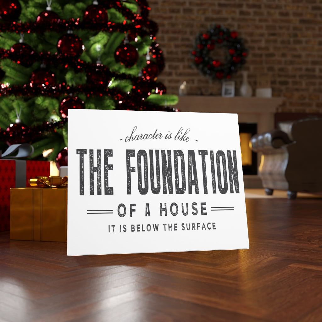 Scripture Walls Inspirational Wall Art The Foundation Of A House Wall Art Motivation Wall Decor for Home Office Gym Inspiring Success Quote Print Ready to Hang Unframed-Express Your Love Gifts