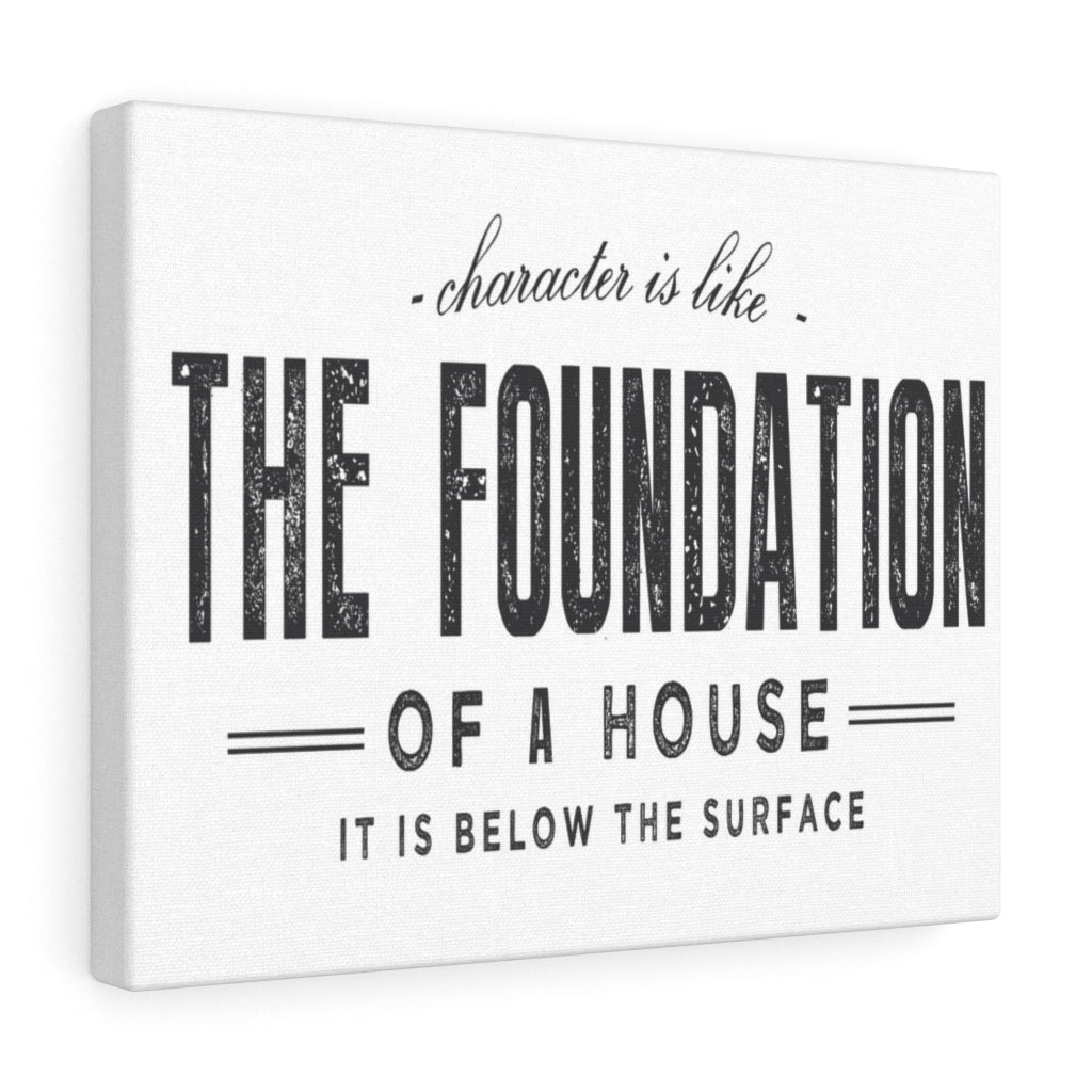 Scripture Walls Inspirational Wall Art The Foundation Of A House Wall Art Motivation Wall Decor for Home Office Gym Inspiring Success Quote Print Ready to Hang Unframed-Express Your Love Gifts