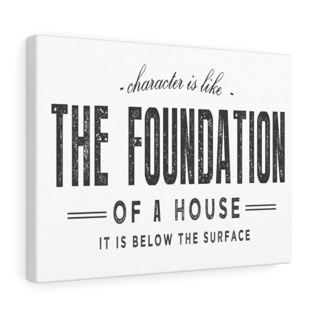 Scripture Walls Inspirational Wall Art The Foundation Of A House Wall Art Motivation Wall Decor for Home Office Gym Inspiring Success Quote Print Ready to Hang Unframed-Express Your Love Gifts