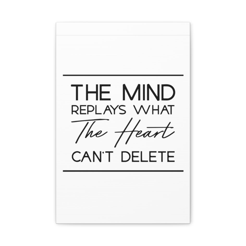 Scripture Walls Inspirational Wall Art The Heart Can't Delete Motivation Wall Decor for Home Office Gym Inspiring Success Quote Print Ready to Hang Unframed-Express Your Love Gifts