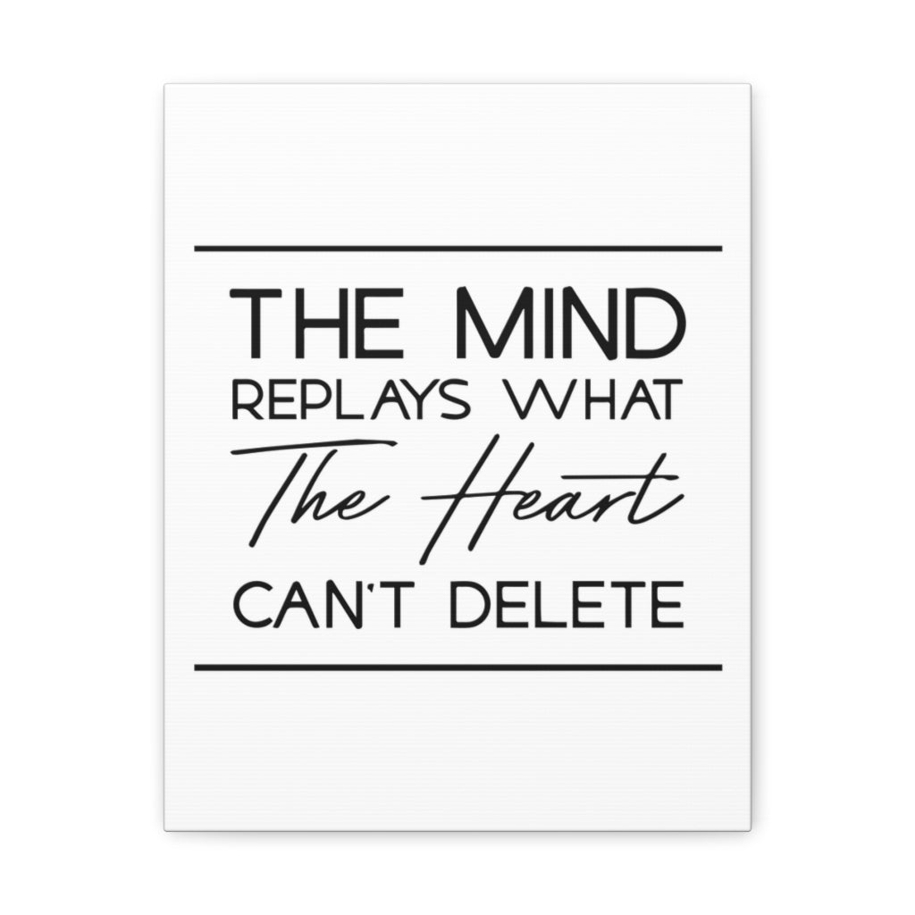 Scripture Walls Inspirational Wall Art The Heart Can't Delete Motivation Wall Decor for Home Office Gym Inspiring Success Quote Print Ready to Hang Unframed-Express Your Love Gifts