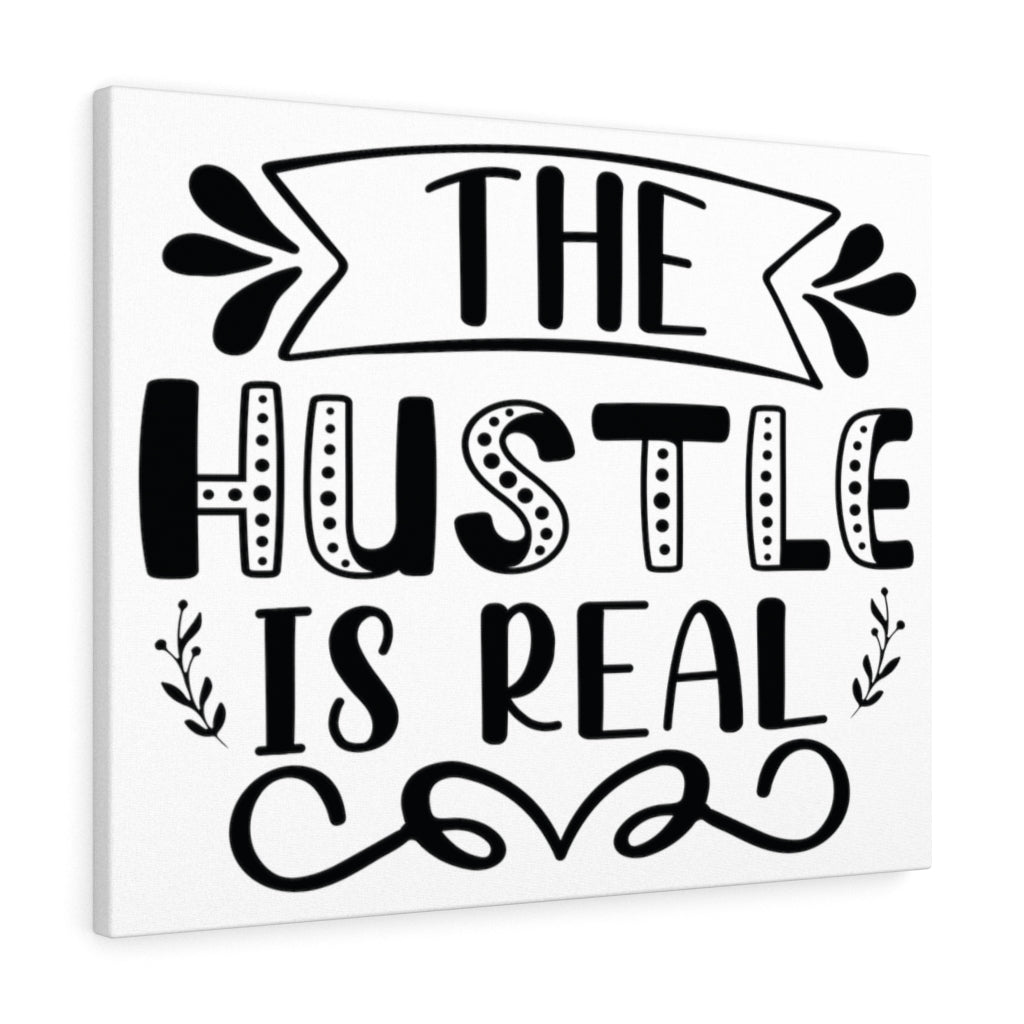 Scripture Walls Inspirational Wall Art The Hustle Is Real Wall Art Motivation Wall Decor for Home Office Gym Inspiring Success Quote Print Ready to Hang Unframed-Express Your Love Gifts