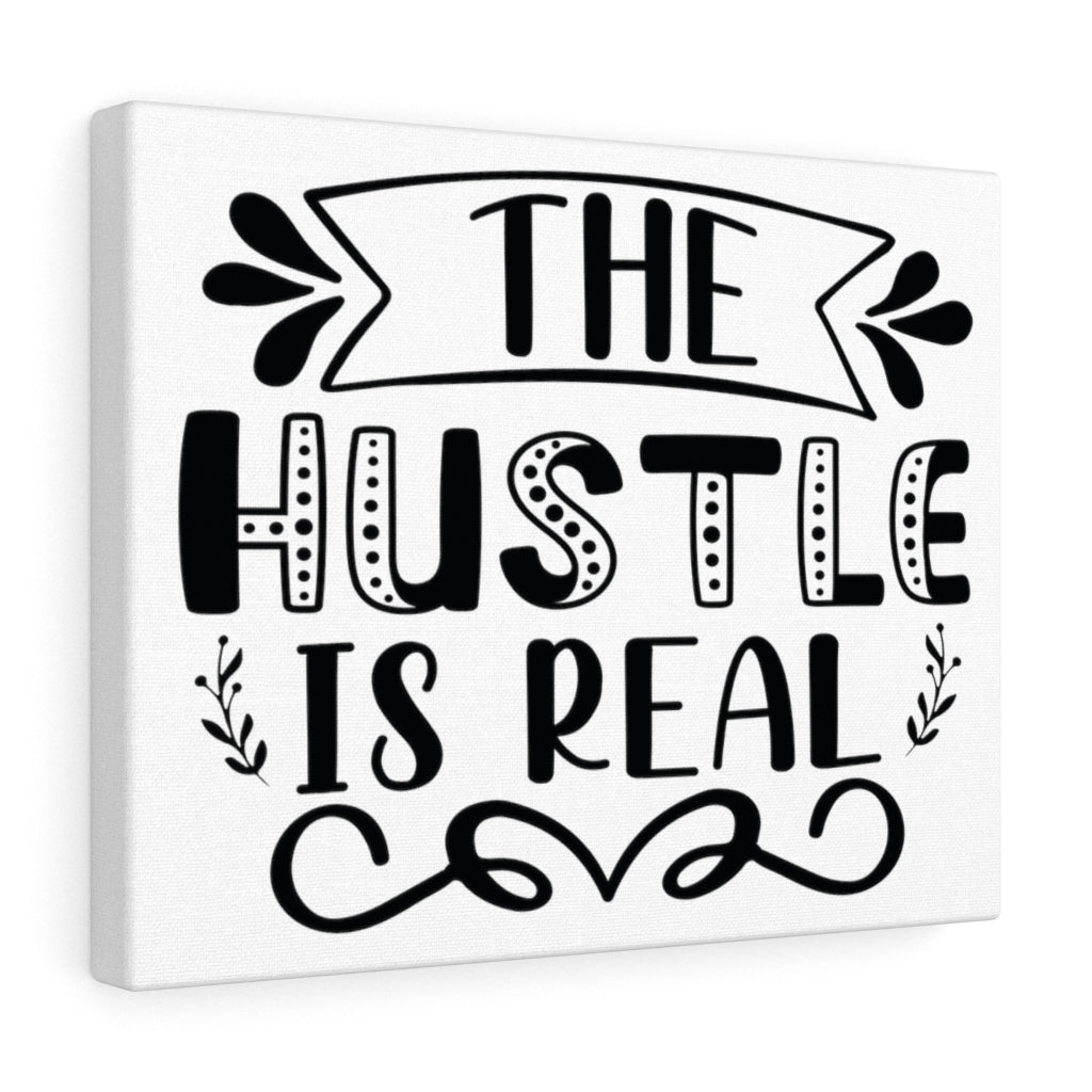 Scripture Walls Inspirational Wall Art The Hustle Is Real Wall Art Motivation Wall Decor for Home Office Gym Inspiring Success Quote Print Ready to Hang Unframed-Express Your Love Gifts