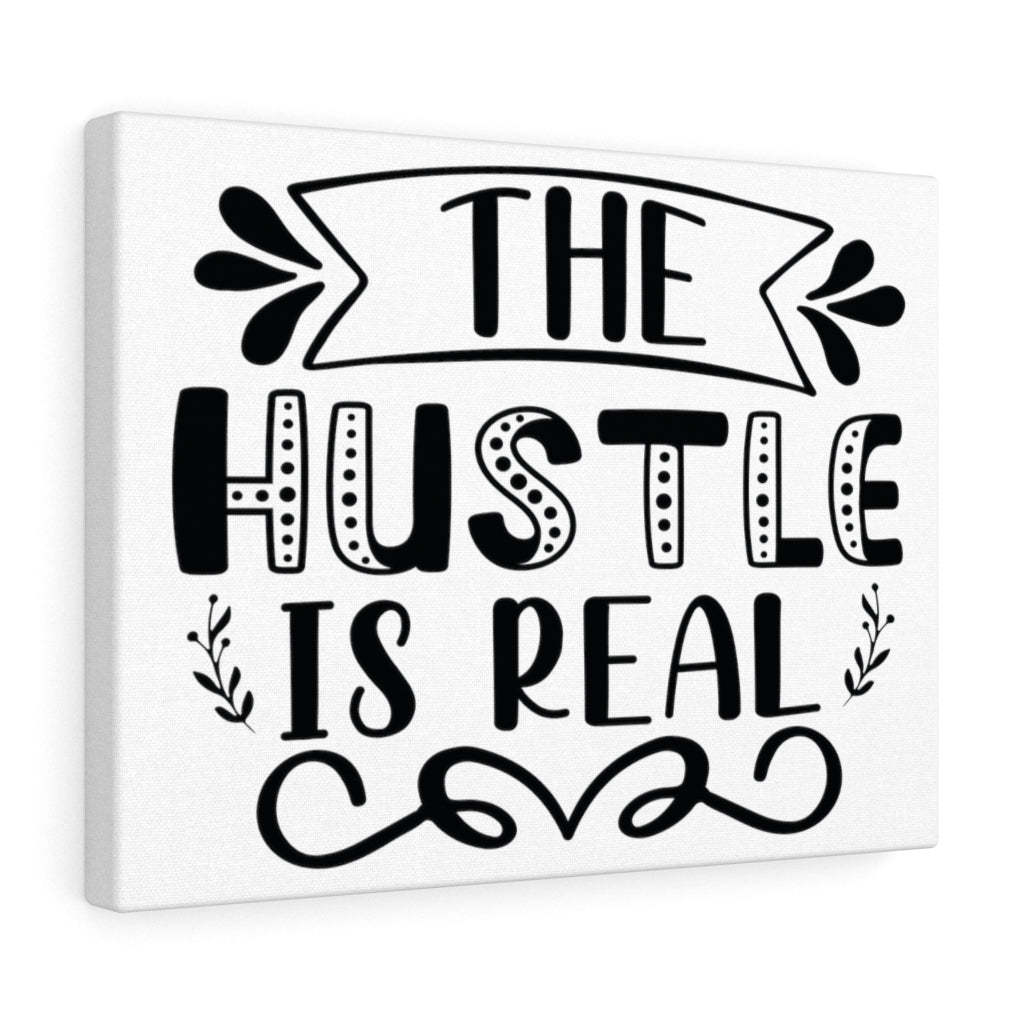 Scripture Walls Inspirational Wall Art The Hustle Is Real Wall Art Motivation Wall Decor for Home Office Gym Inspiring Success Quote Print Ready to Hang Unframed-Express Your Love Gifts