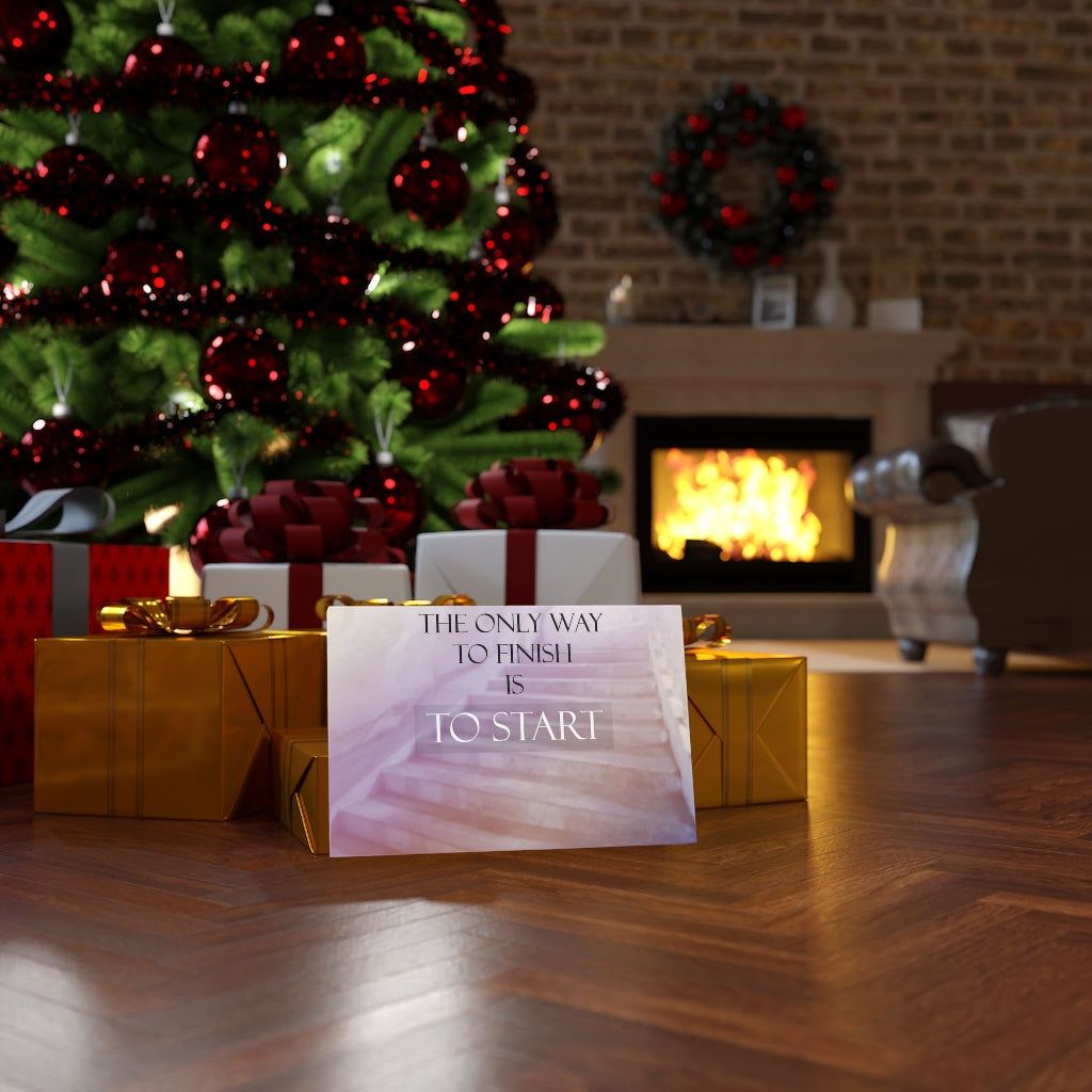 Scripture Walls Inspirational Wall Art The Only Way To Finish Motivational Print Ready to Hang Artwork Unframed-Express Your Love Gifts