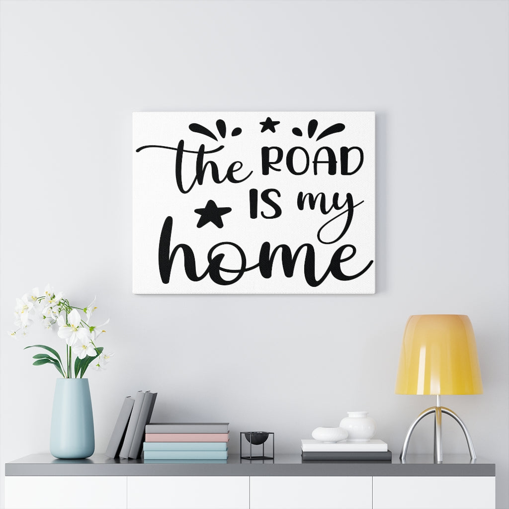 Scripture Walls Inspirational Wall Art The Road Is My Home Wall Art Motivation Wall Decor for Home Office Gym Inspiring Success Quote Print Ready to Hang Unframed-Express Your Love Gifts