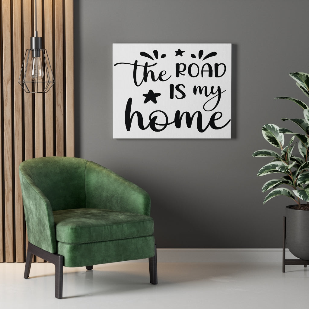 Scripture Walls Inspirational Wall Art The Road Is My Home Wall Art Motivation Wall Decor for Home Office Gym Inspiring Success Quote Print Ready to Hang Unframed-Express Your Love Gifts