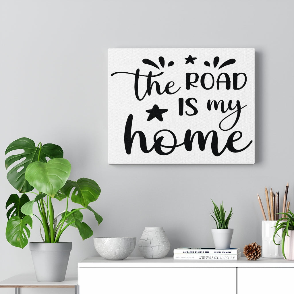 Scripture Walls Inspirational Wall Art The Road Is My Home Wall Art Motivation Wall Decor for Home Office Gym Inspiring Success Quote Print Ready to Hang Unframed-Express Your Love Gifts