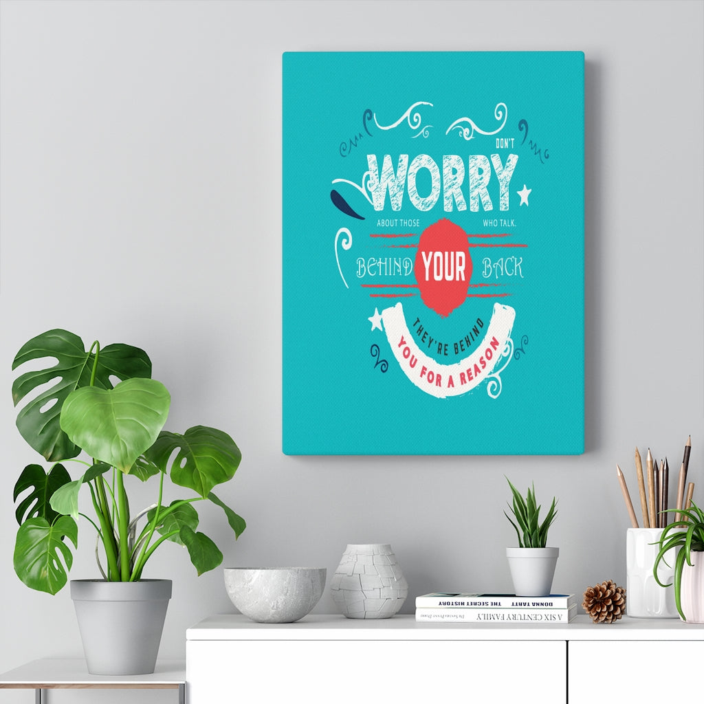Scripture Walls Inspirational Wall Art They're Behind You For A Reason Wall Art Motivation Wall Decor for Home Office Gym Inspiring Success Quote Print Ready to Hang Unframed-Express Your Love Gifts