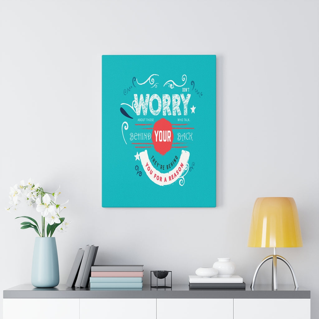 Scripture Walls Inspirational Wall Art They're Behind You For A Reason Wall Art Motivation Wall Decor for Home Office Gym Inspiring Success Quote Print Ready to Hang Unframed-Express Your Love Gifts