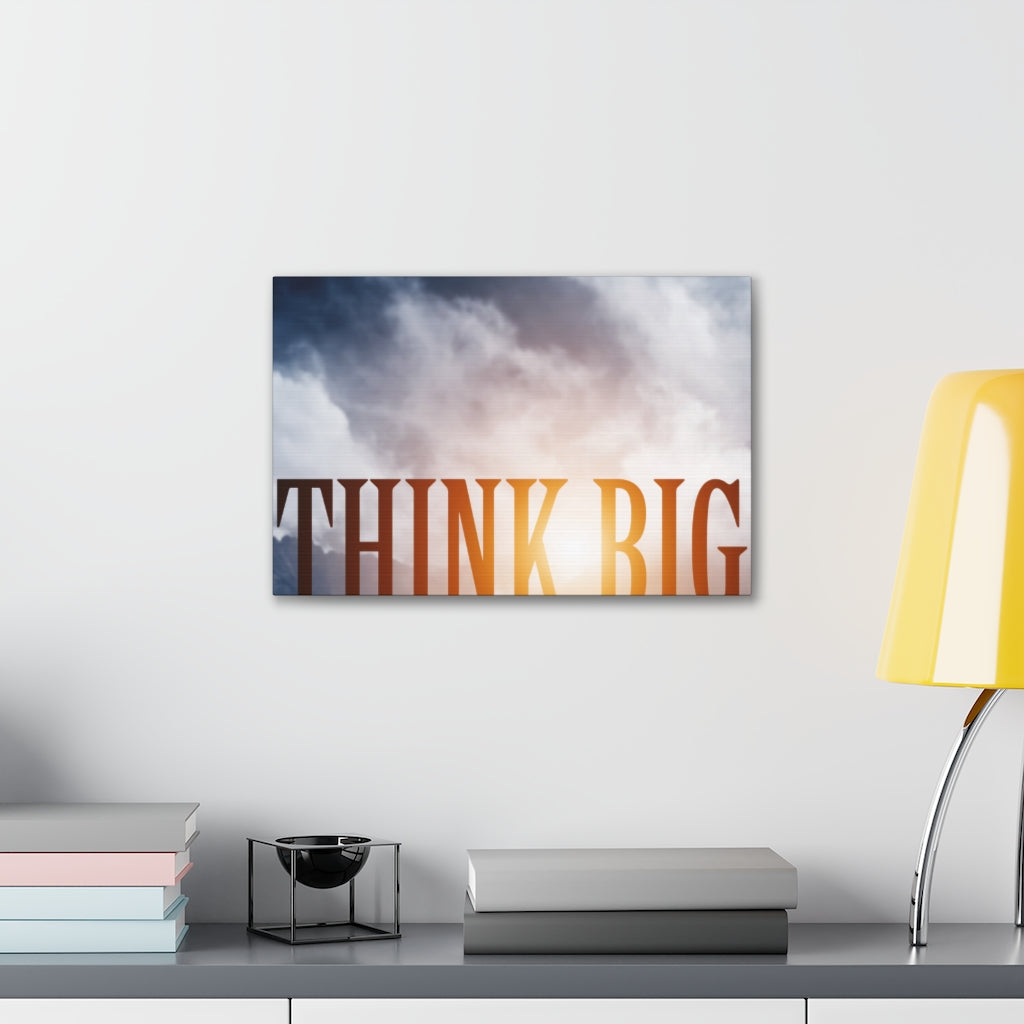 Scripture Walls Inspirational Wall Art Think Big Motivation Wall Decor for Home Office Gym Inspiring Success Quote Print Ready to Hang Unframed-Express Your Love Gifts