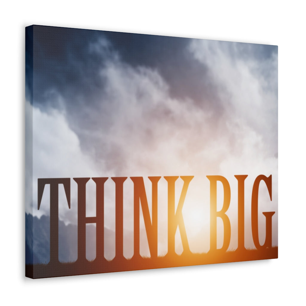 Scripture Walls Inspirational Wall Art Think Big Motivation Wall Decor for Home Office Gym Inspiring Success Quote Print Ready to Hang Unframed-Express Your Love Gifts