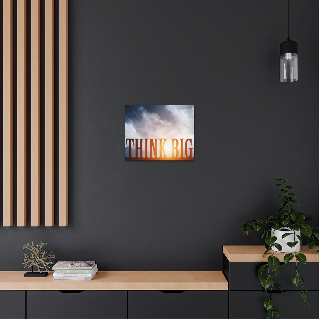 Scripture Walls Inspirational Wall Art Think Big Motivation Wall Decor for Home Office Gym Inspiring Success Quote Print Ready to Hang Unframed-Express Your Love Gifts