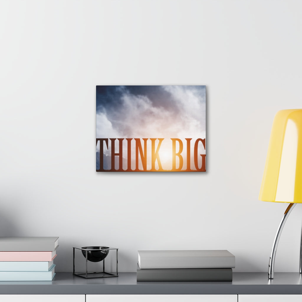 Scripture Walls Inspirational Wall Art Think Big Motivation Wall Decor for Home Office Gym Inspiring Success Quote Print Ready to Hang Unframed-Express Your Love Gifts