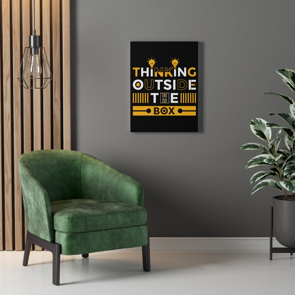 Scripture Walls Inspirational Wall Art Thinking Outside the Box Wall Art Motivation Wall Decor for Home Office Gym Inspiring Success Quote Print Ready to Hang Unframed-Express Your Love Gifts
