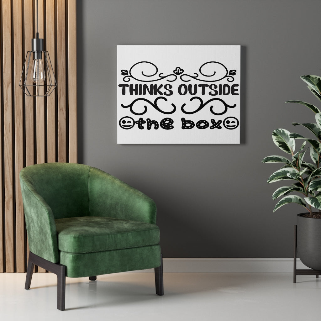 Scripture Walls Inspirational Wall Art Thinks Outside The Box Wall Art Motivation Wall Decor for Home Office Gym Inspiring Success Quote Print Ready to Hang Unframed-Express Your Love Gifts