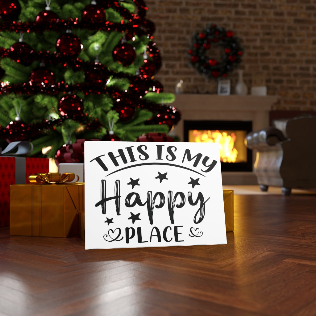 Scripture Walls Inspirational Wall Art This Is My Happy Place Wall Art Motivation Wall Decor for Home Office Gym Inspiring Success Quote Print Ready to Hang Unframed-Express Your Love Gifts