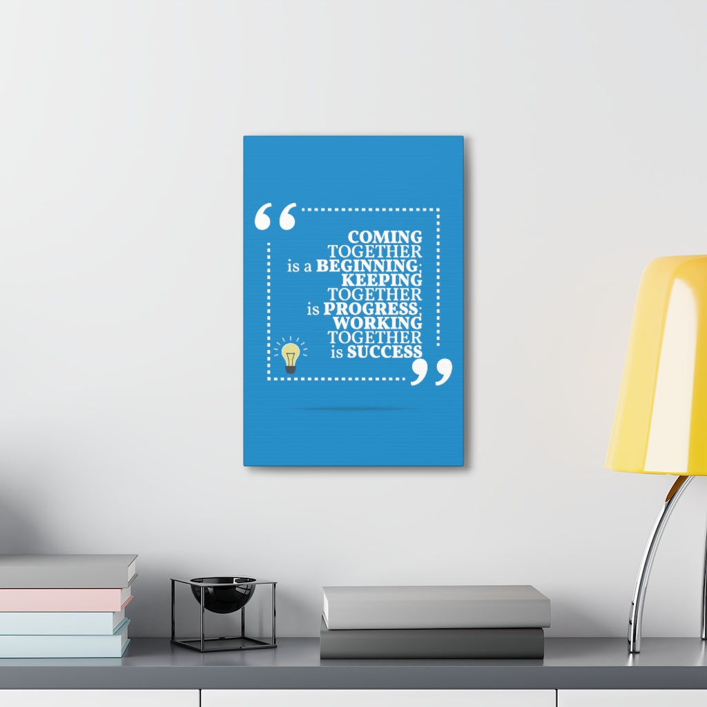 Scripture Walls Inspirational Wall Art Together Is Success Motivation Wall Decor for Home Office Gym Inspiring Success Quote Print Ready to Hang Unframed-Express Your Love Gifts