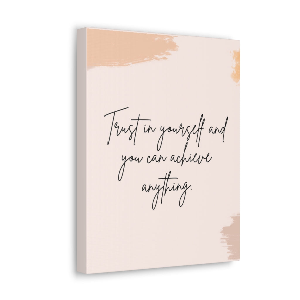 Scripture Walls Inspirational Wall Art Trust In Yourself Motivation Wall Decor for Home Office Gym Inspiring Success Quote Print Ready to Hang Unframed-Express Your Love Gifts