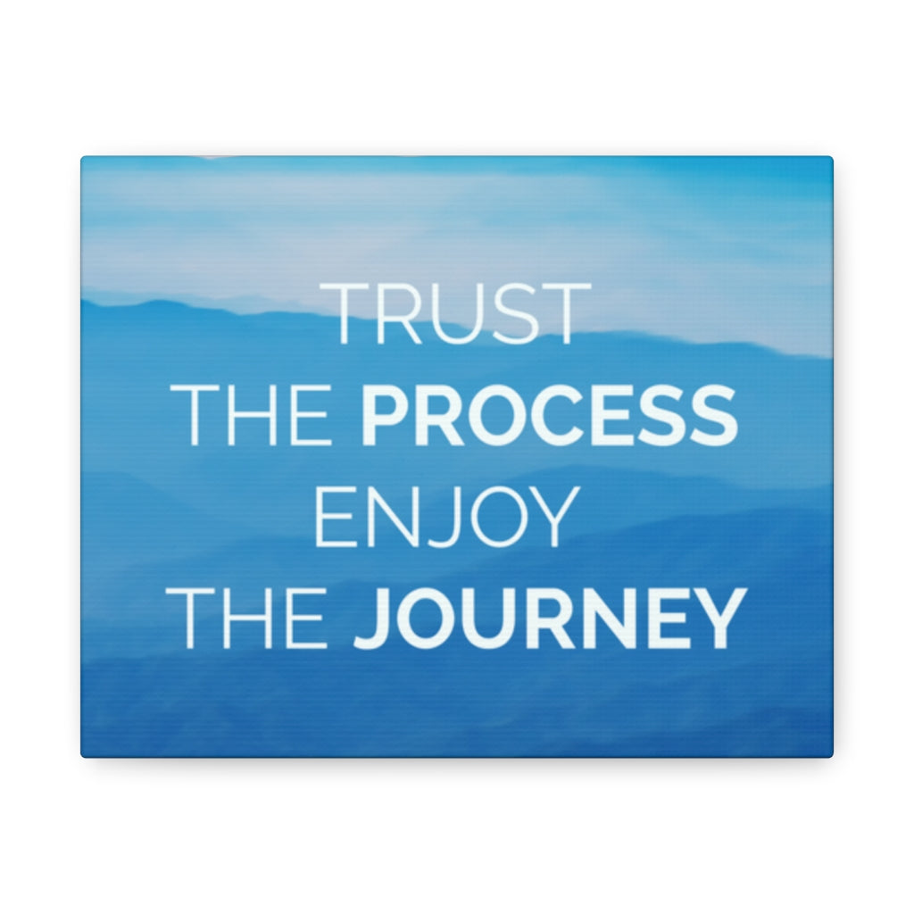 Scripture Walls Inspirational Wall Art Trust The Process Enjoy The Journey Motivational Print Ready to Hang Artwork Unframed-Express Your Love Gifts