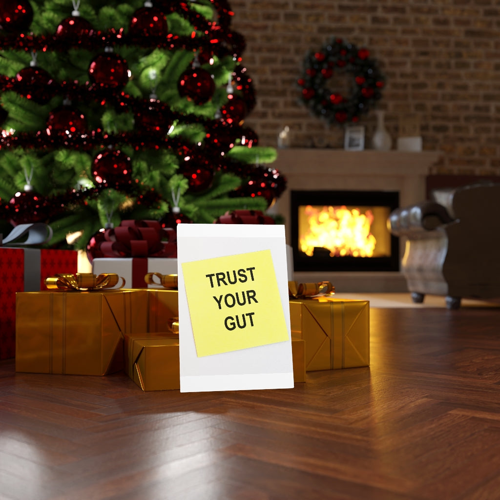 Scripture Walls Inspirational Wall Art Trust Your Gut Motivational Print Ready to Hang Artwork Unframed-Express Your Love Gifts