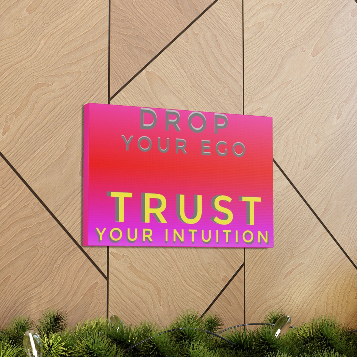 Scripture Walls Inspirational Wall Art Trust Your Intuition Motivation Wall Decor for Home Office Gym Inspiring Success Quote Print Ready to Hang Unframed-Express Your Love Gifts