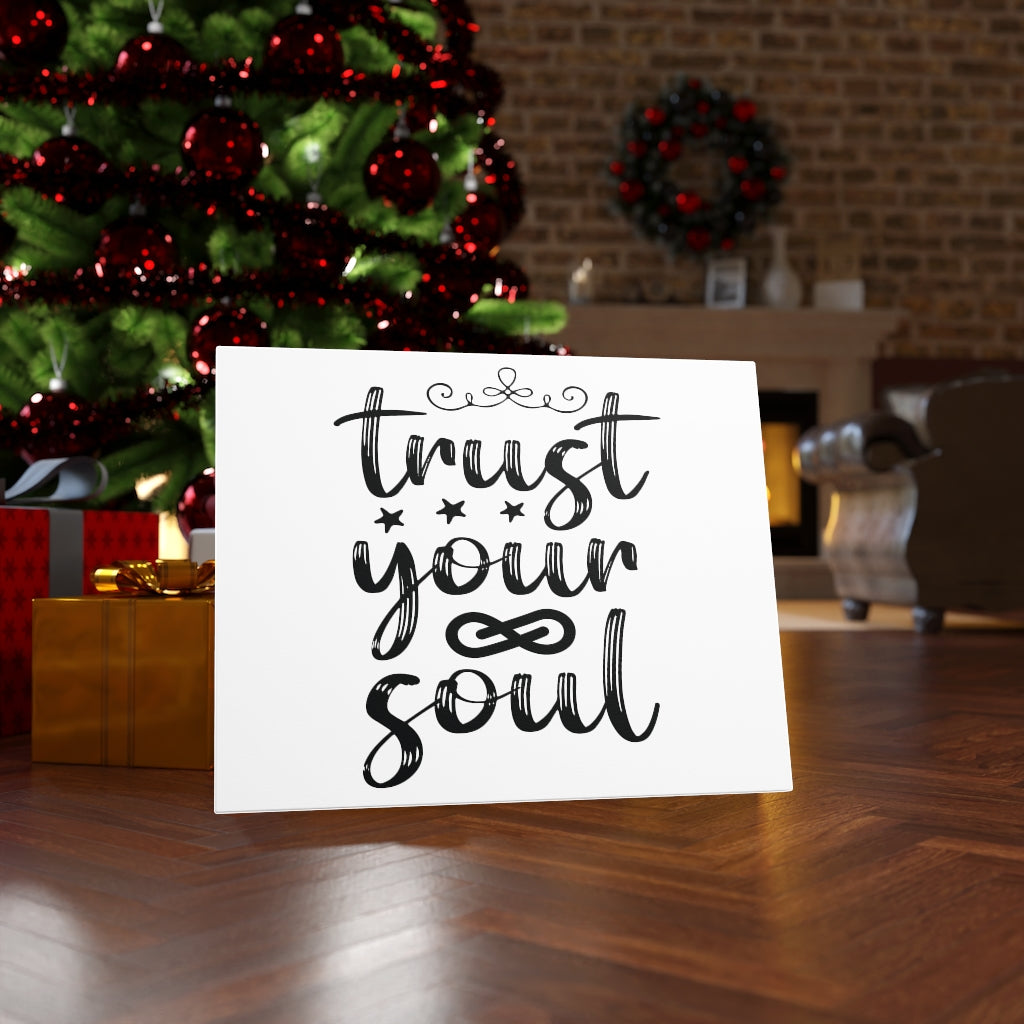 Scripture Walls Inspirational Wall Art Trust Your Soul Plain Wall Art Motivation Wall Decor for Home Office Gym Inspiring Success Quote Print Ready to Hang Unframed-Express Your Love Gifts