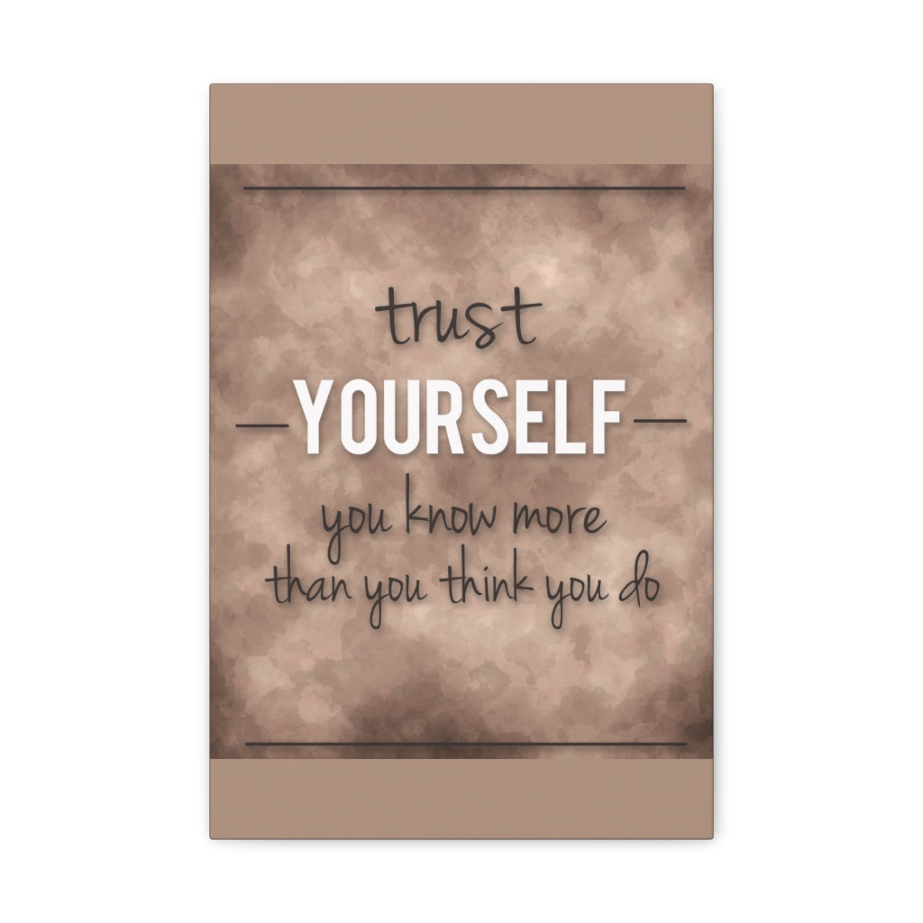 Scripture Walls Inspirational Wall Art Trust Yourself Motivation Wall Decor for Home Office Gym Inspiring Success Quote Print Ready to Hang Unframed-Express Your Love Gifts