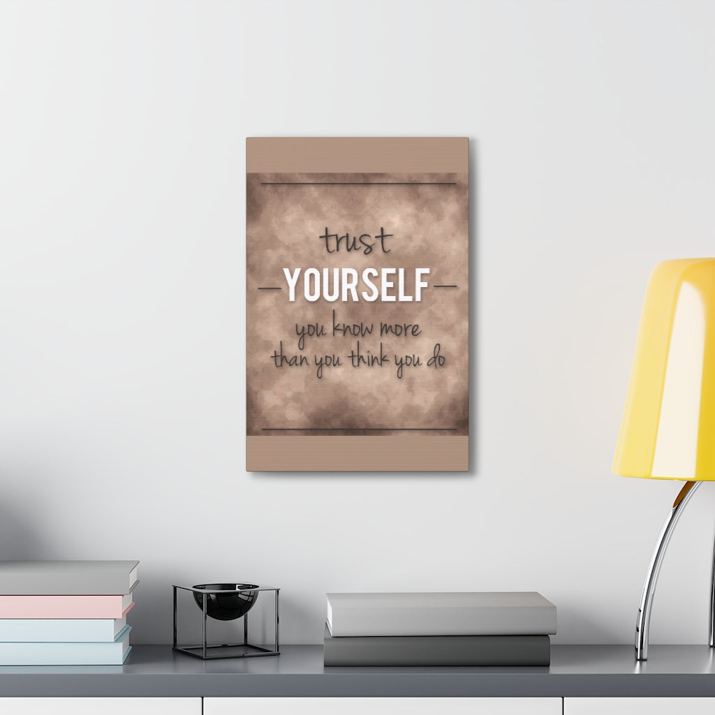 Scripture Walls Inspirational Wall Art Trust Yourself Motivation Wall Decor for Home Office Gym Inspiring Success Quote Print Ready to Hang Unframed-Express Your Love Gifts