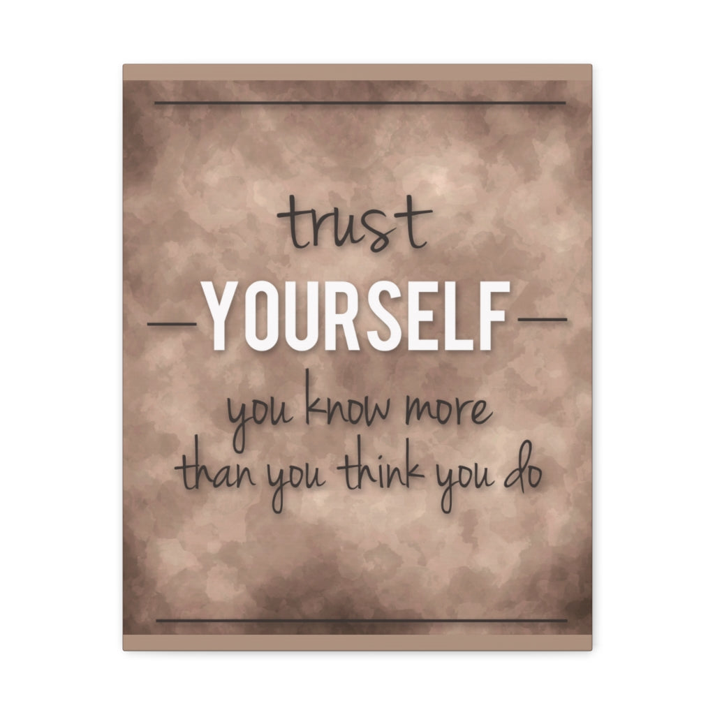 Scripture Walls Inspirational Wall Art Trust Yourself Motivation Wall Decor for Home Office Gym Inspiring Success Quote Print Ready to Hang Unframed-Express Your Love Gifts