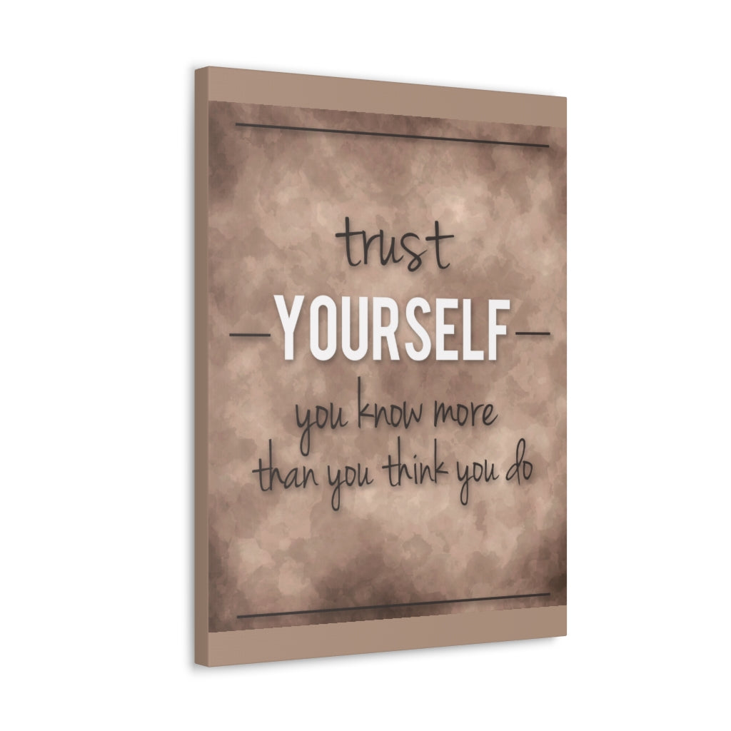 Scripture Walls Inspirational Wall Art Trust Yourself Motivation Wall Decor for Home Office Gym Inspiring Success Quote Print Ready to Hang Unframed-Express Your Love Gifts