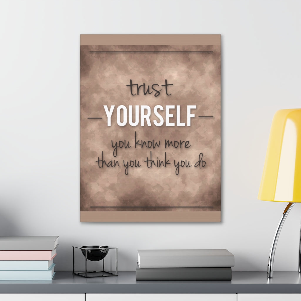 Scripture Walls Inspirational Wall Art Trust Yourself Motivation Wall Decor for Home Office Gym Inspiring Success Quote Print Ready to Hang Unframed-Express Your Love Gifts