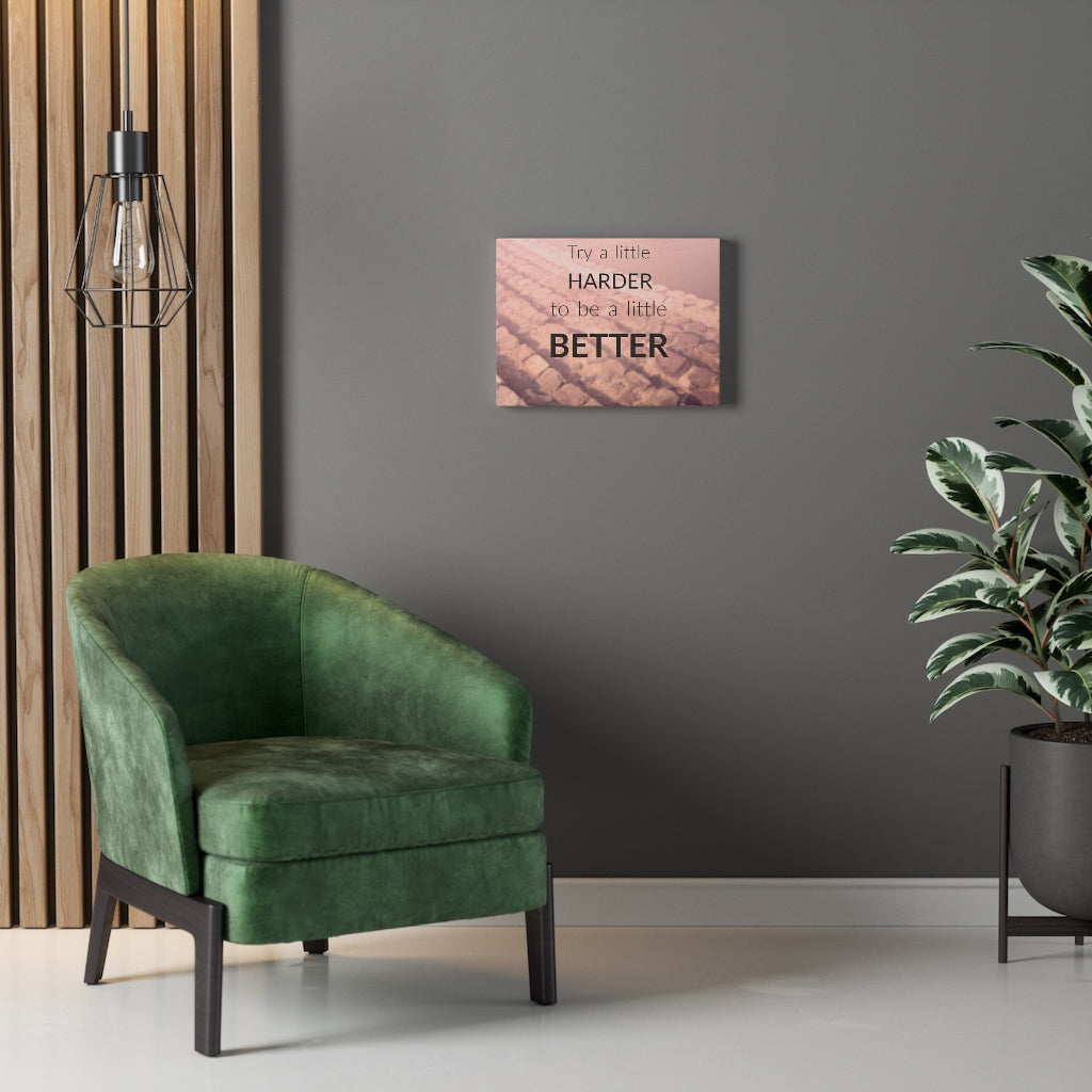 Scripture Walls Inspirational Wall Art Try A Little Harder Motivational Print Ready to Hang Artwork Unframed-Express Your Love Gifts