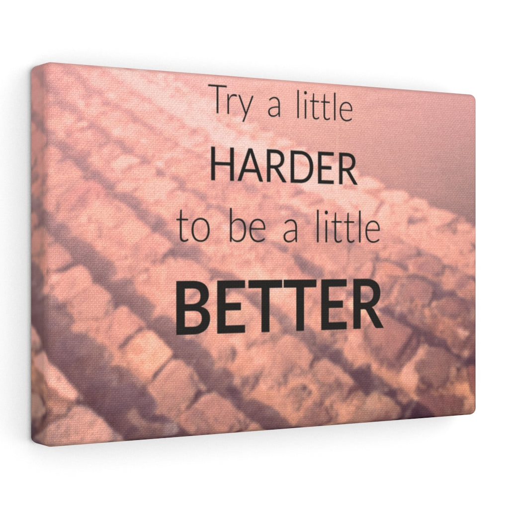 Scripture Walls Inspirational Wall Art Try A Little Harder Motivational Print Ready to Hang Artwork Unframed-Express Your Love Gifts