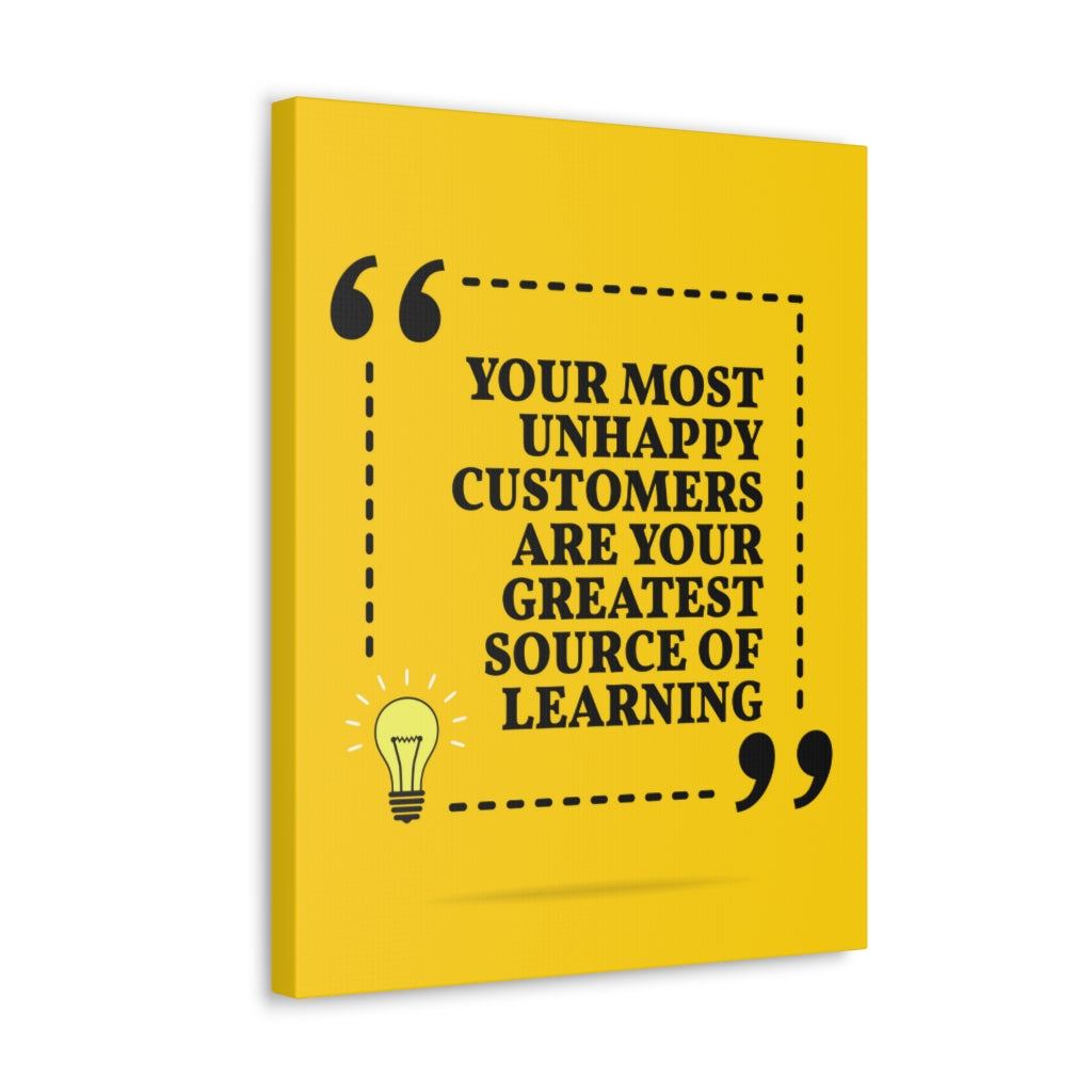 Scripture Walls Inspirational Wall Art Unhappy Customers Are Learning Motivation Wall Decor for Home Office Gym Inspiring Success Quote Print Ready to Hang Unframed-Express Your Love Gifts