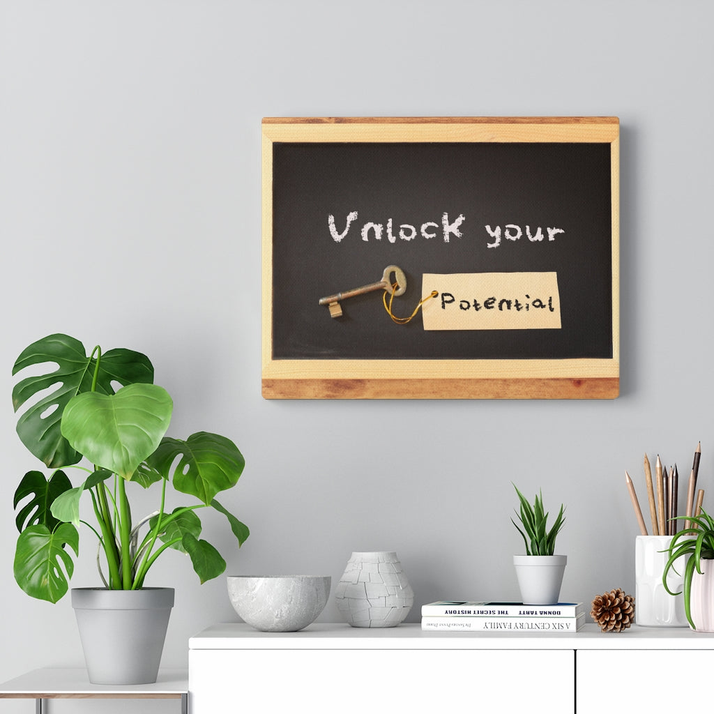 Scripture Walls Inspirational Wall Art Unluck Your Potential Motivational Print Ready to Hang Artwork Unframed-Express Your Love Gifts