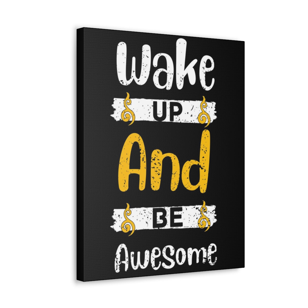 Scripture Walls Inspirational Wall Art Wake Up Be Awesome Motivation Wall Decor for Home Office Gym Inspiring Success Quote Print Ready to Hang Unframed-Express Your Love Gifts