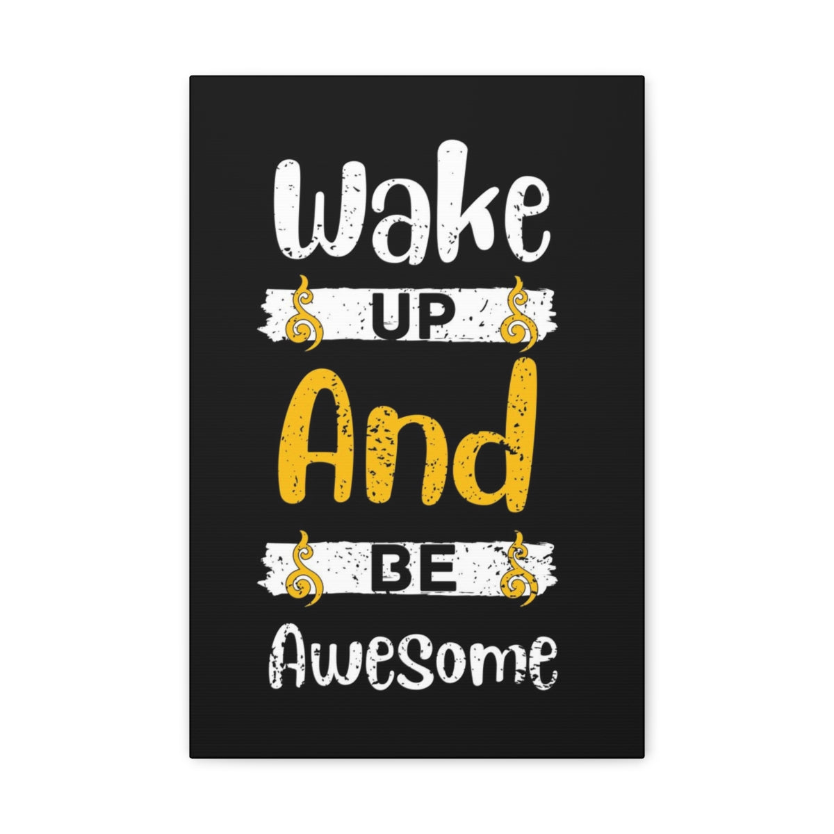 Scripture Walls Inspirational Wall Art Wake Up Be Awesome Motivation Wall Decor for Home Office Gym Inspiring Success Quote Print Ready to Hang Unframed-Express Your Love Gifts