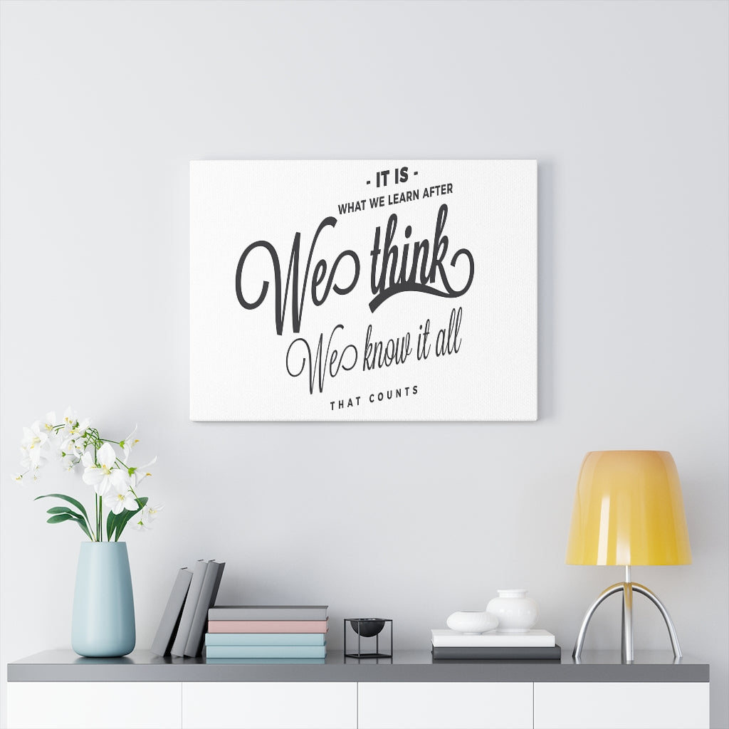 Scripture Walls Inspirational Wall Art We Know It All Wall Art Motivation Wall Decor for Home Office Gym Inspiring Success Quote Print Ready to Hang Unframed-Express Your Love Gifts