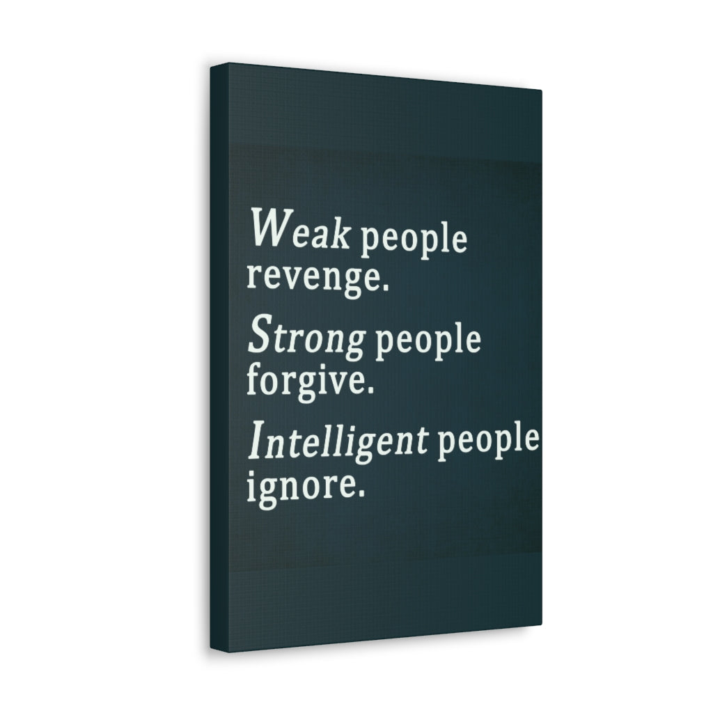 Scripture Walls Inspirational Wall Art Weak People Revenge Motivation Wall Decor for Home Office Gym Inspiring Success Quote Print Ready to Hang Unframed-Express Your Love Gifts