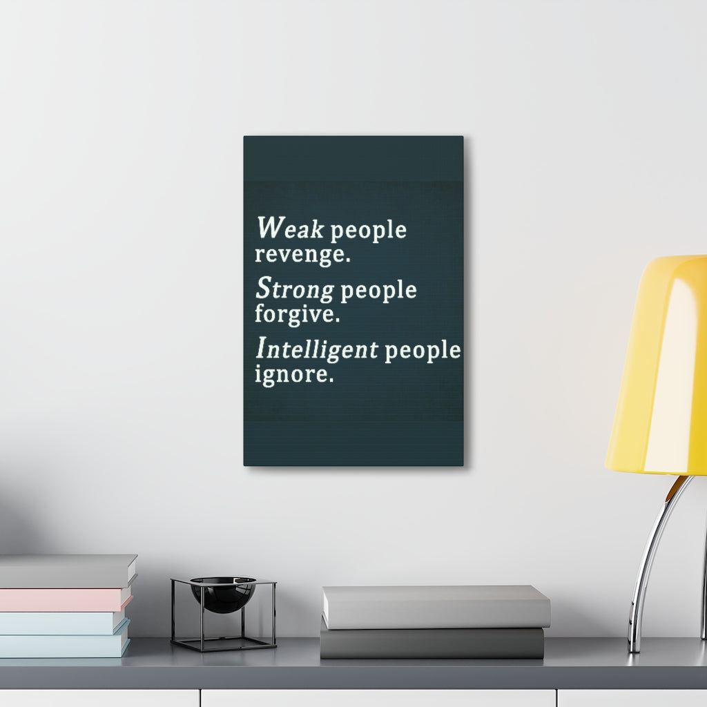 Scripture Walls Inspirational Wall Art Weak People Revenge Motivation Wall Decor for Home Office Gym Inspiring Success Quote Print Ready to Hang Unframed-Express Your Love Gifts