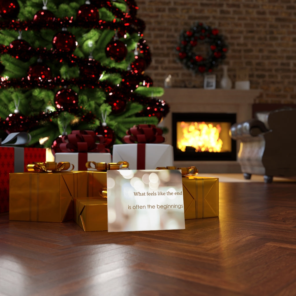 Scripture Walls Inspirational Wall Art What Feels Like The End Motivational Print Ready to Hang Artwork Unframed-Express Your Love Gifts