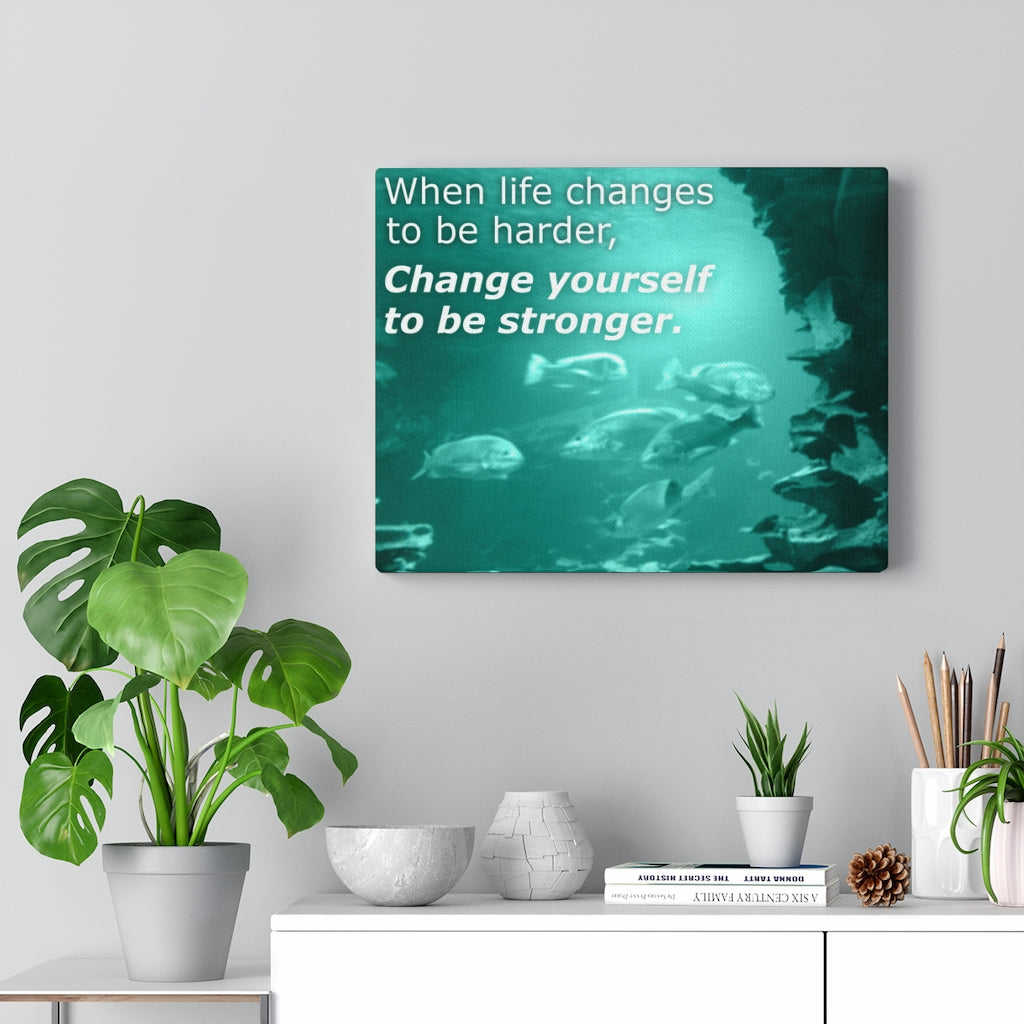 Scripture Walls Inspirational Wall Art When Life Changes Motivational Print Ready to Hang Artwork Unframed-Express Your Love Gifts
