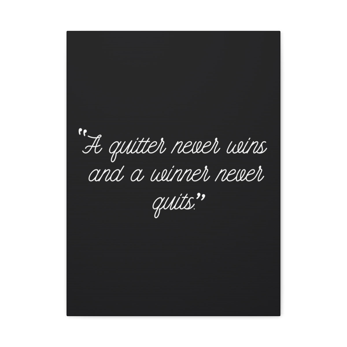 Scripture Walls Inspirational Wall Art Winner Never Quits Motivation Wall Decor for Home Office Gym Inspiring Success Quote Print Ready to Hang Unframed-Express Your Love Gifts