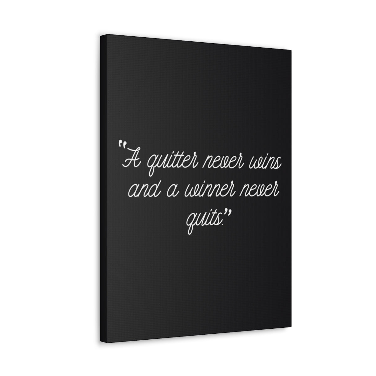 Scripture Walls Inspirational Wall Art Winner Never Quits Motivation Wall Decor for Home Office Gym Inspiring Success Quote Print Ready to Hang Unframed-Express Your Love Gifts