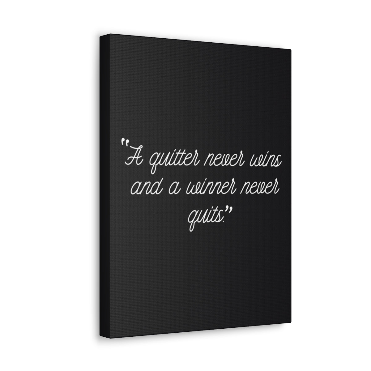 Scripture Walls Inspirational Wall Art Winner Never Quits Motivation Wall Decor for Home Office Gym Inspiring Success Quote Print Ready to Hang Unframed-Express Your Love Gifts