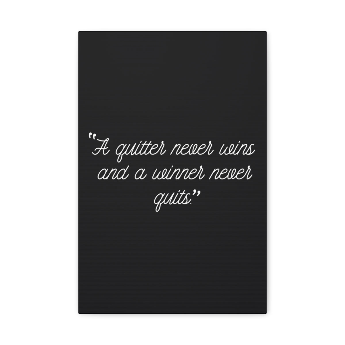 Scripture Walls Inspirational Wall Art Winner Never Quits Motivation Wall Decor for Home Office Gym Inspiring Success Quote Print Ready to Hang Unframed-Express Your Love Gifts