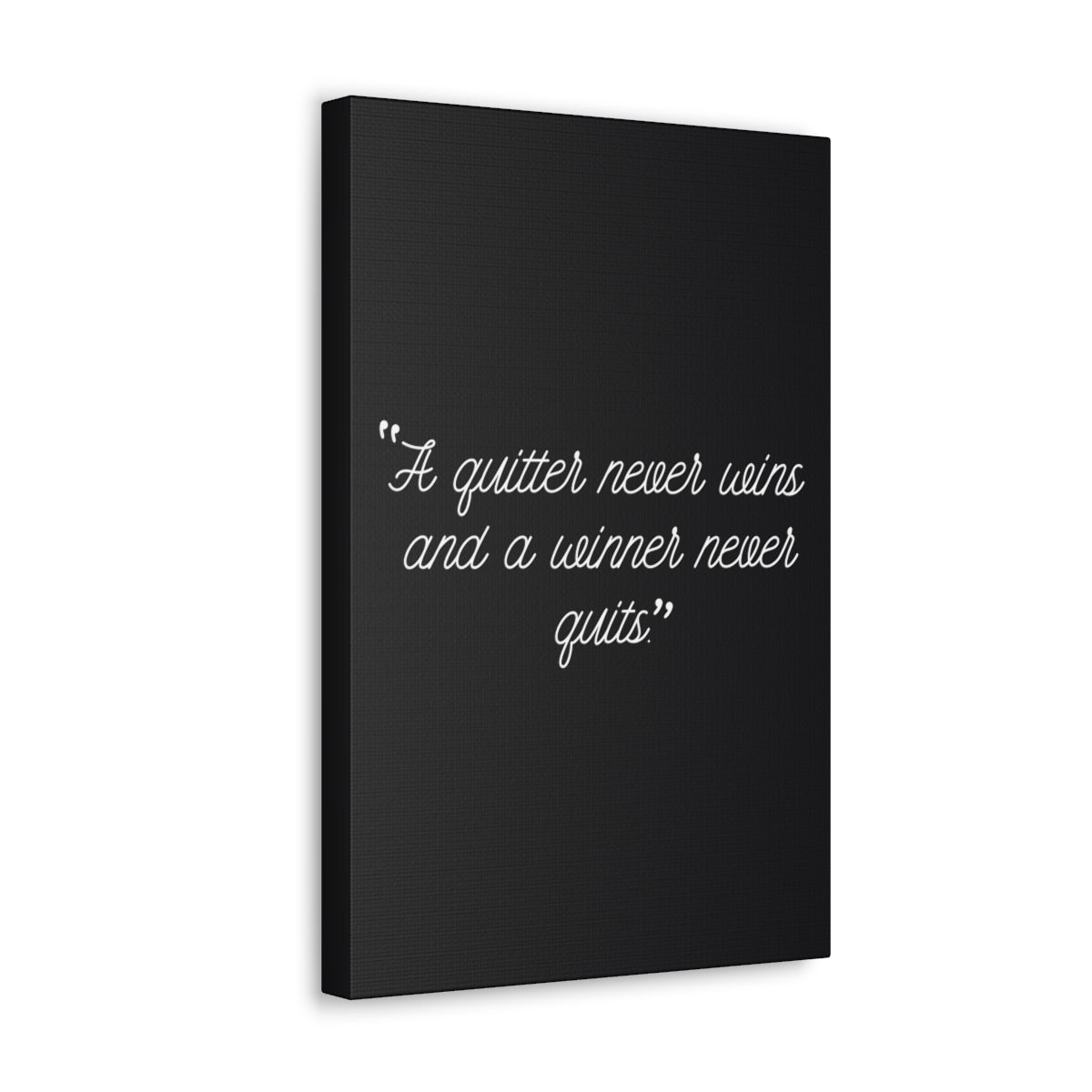 Scripture Walls Inspirational Wall Art Winner Never Quits Motivation Wall Decor for Home Office Gym Inspiring Success Quote Print Ready to Hang Unframed-Express Your Love Gifts