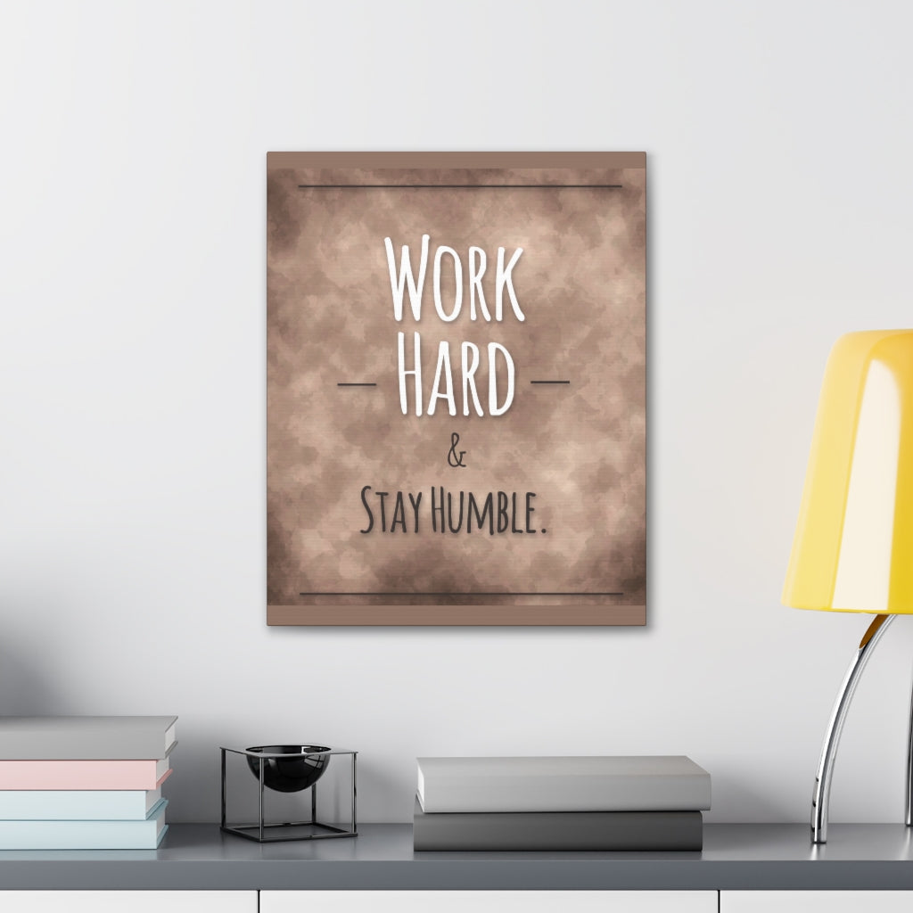 Scripture Walls Inspirational Wall Art Work Hard Stay Humble Motivation Wall Decor for Home Office Gym Inspiring Success Quote Print Ready to Hang Unframed-Express Your Love Gifts